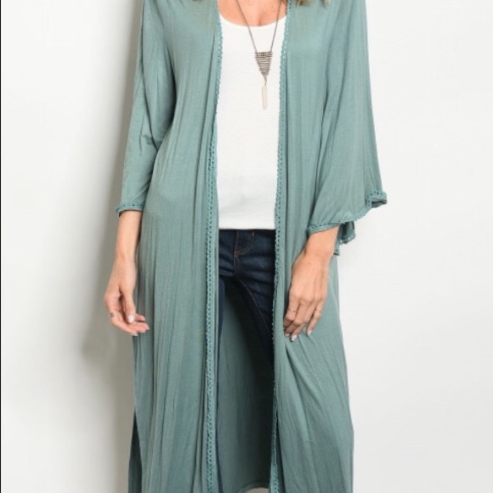 SALE! Soft Turquoise Kimono Cardigan